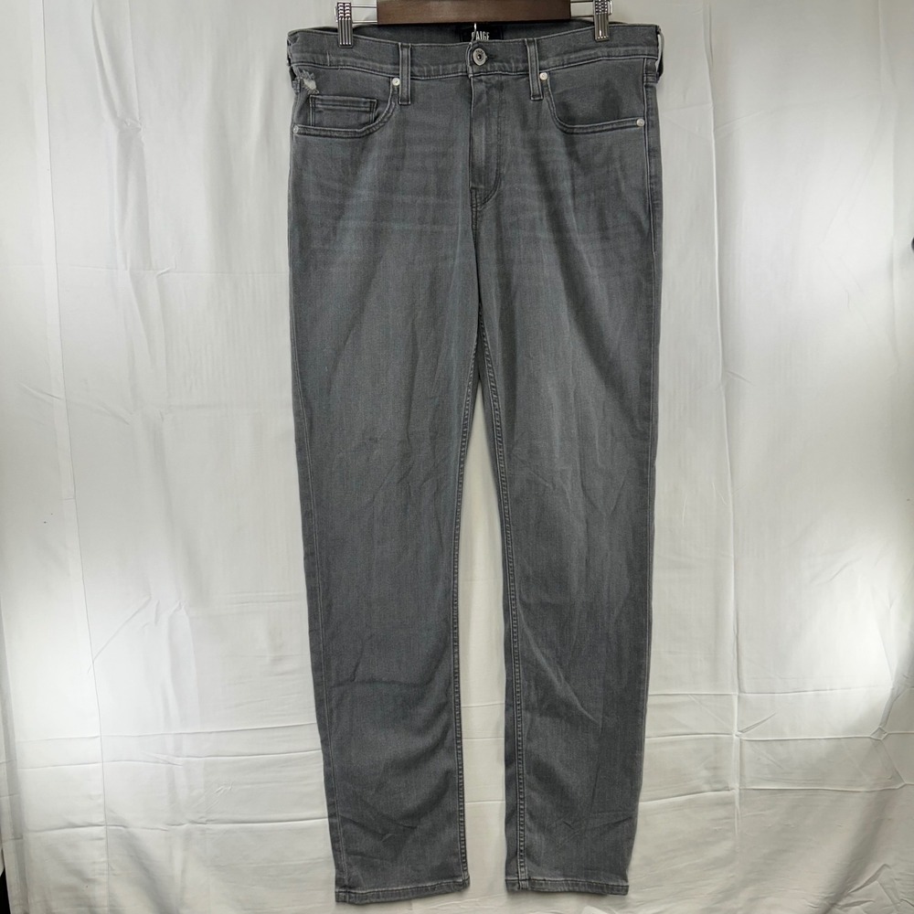 Paige Lennox Jeans Mens 35 Grey Slim Fit Transcend Ardmore M653743-B121